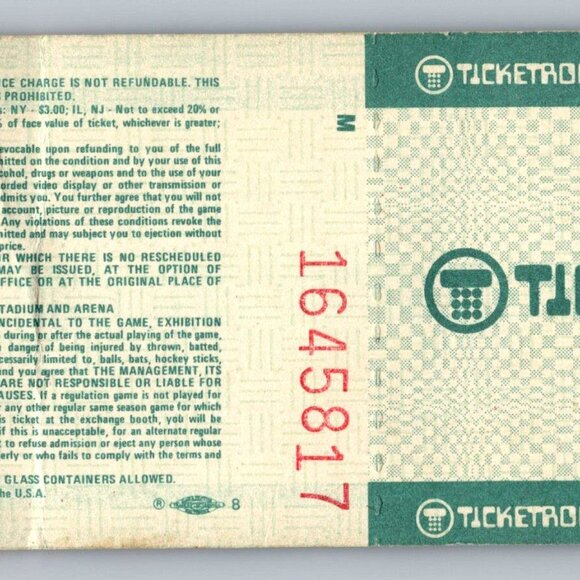 Vintage 1988 Pink Floyd Concert Ticket Stub Veterans Stadium Philadelphia - Picture 2 of 2